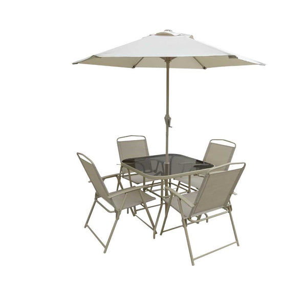 6-piece Sling Patio Set (cream) β TDC USA INC