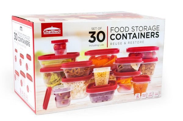 30 - piece Chef Elect Food Containers JUST .99