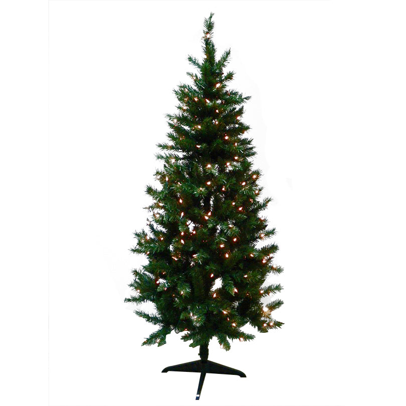 Pre-Lit 4.5' Pine Tree with 100 Clear Mini-lights