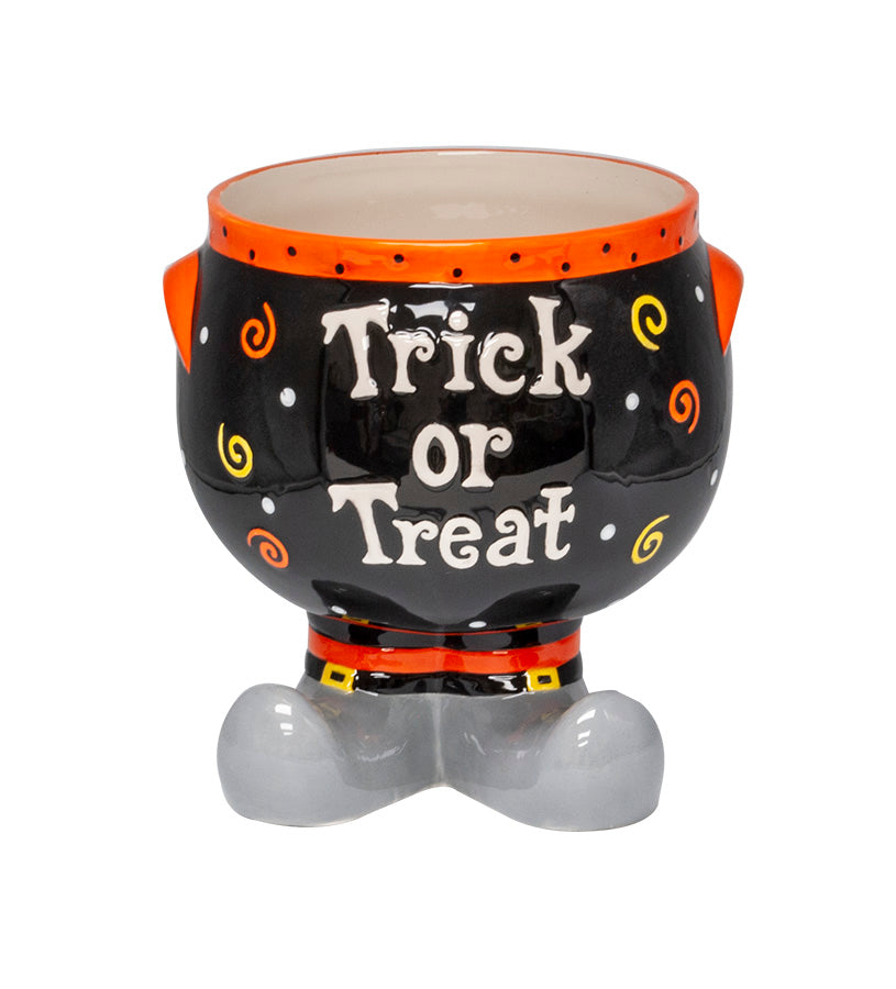 Ceramic Trick or Treat Candy Jar