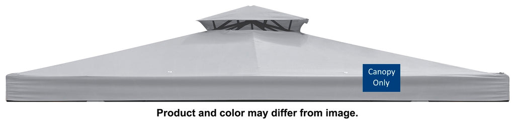 10' x 10' Gazebo Replacement Small & Main Canopies (gray) [Aldi]