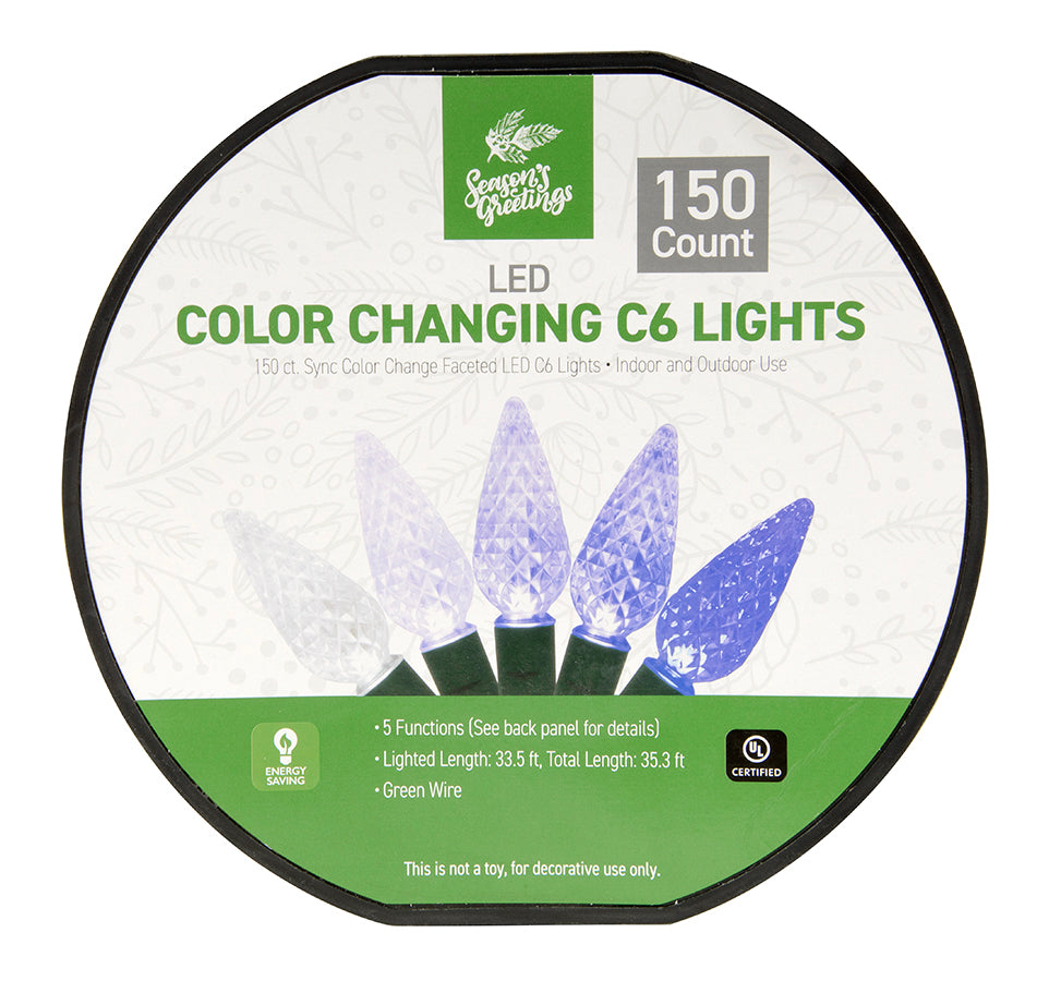 150-count Color Changing C6 Lights