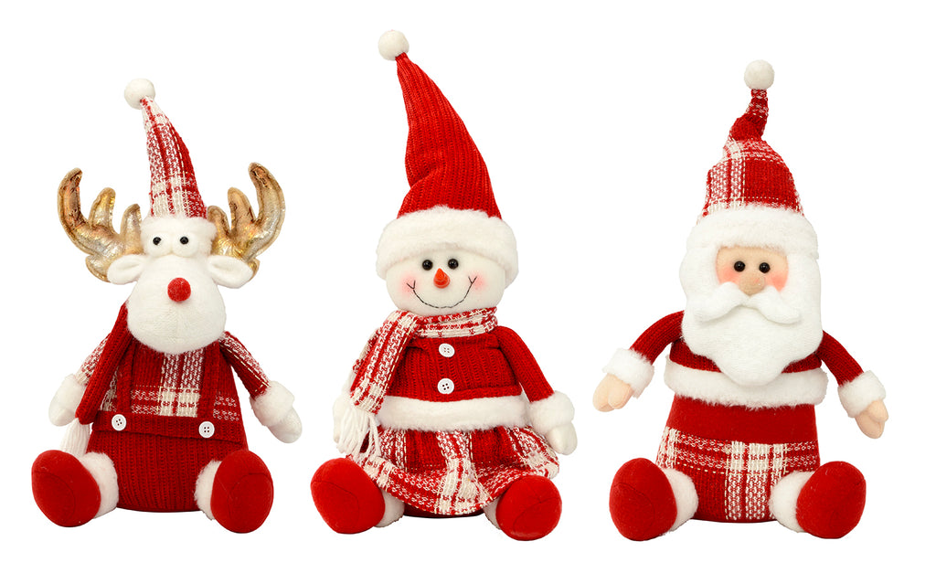 17" Sitting Santa Plush