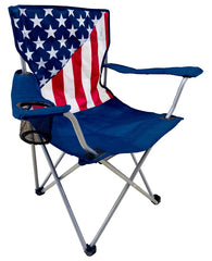 American Flag Folding Camping Chair
