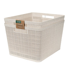 2-pack Large Deep Eco-Friendly Wheat Straw Basket