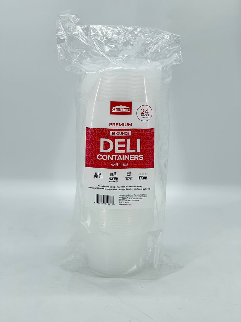ChefElect 24-pack 16 oz Deli Container