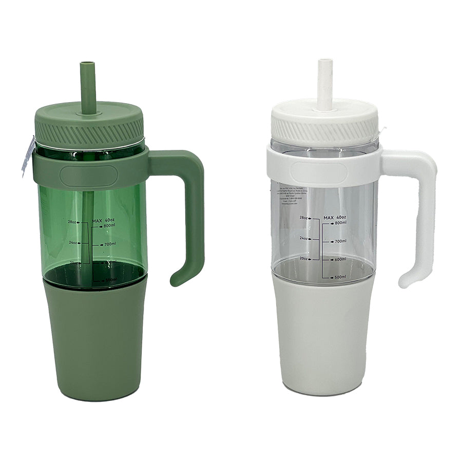 40 oz Plastic Tumbler Bottle