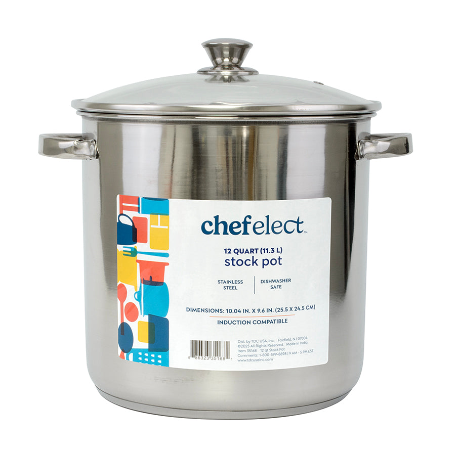 ChefElect 12 qt Steamer Stock Pot