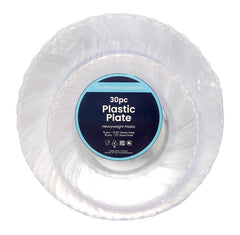 30-piece Plastic Plates