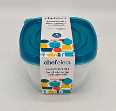 ChefElect 4-pack 5.4 cup Food Storage Containers