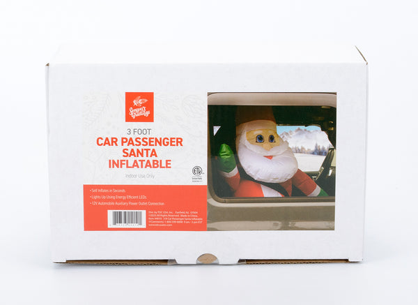 3' Santa Car Passenger Inflatable – TDC USA INC
