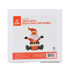 3.5' Santa with Disco Lights Inflatable