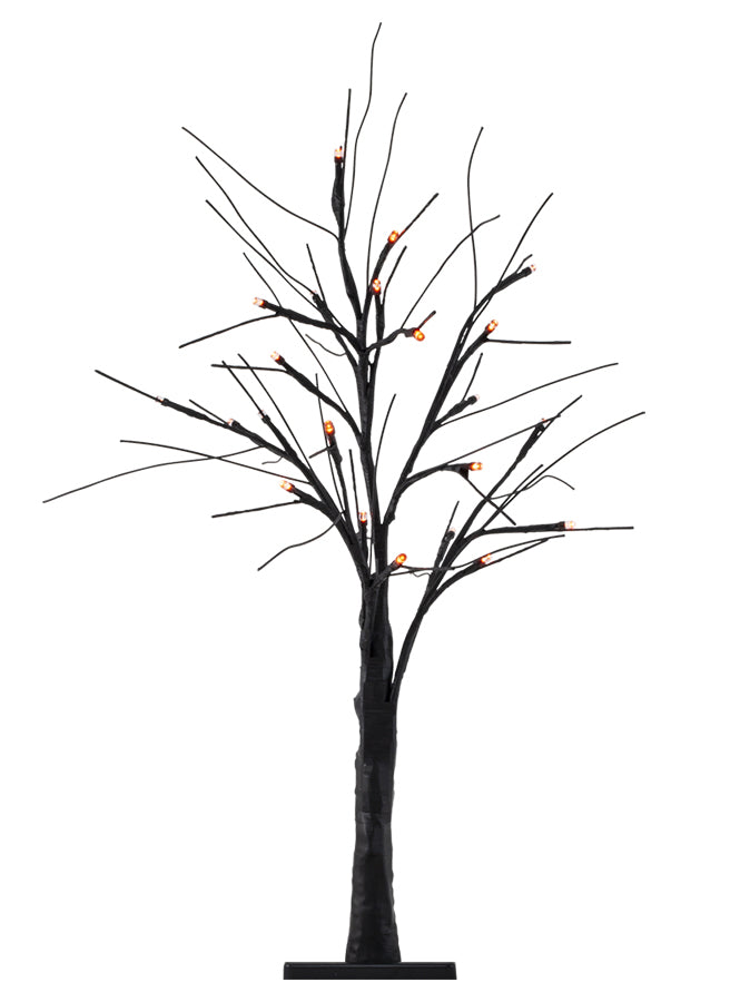 24" LED Halloween Black Branch Tree