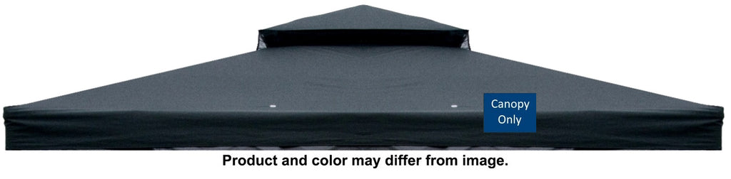 Premium Patio Gazebo Replacement Small & Main Canopies (black) [Aldi]
