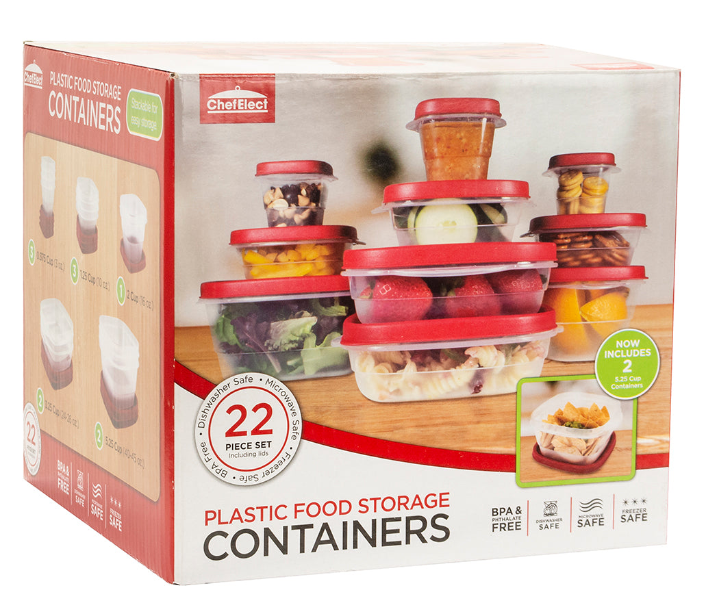 ChefElect 22 piece Easy FitLids Food Storage Set TDC USA INC