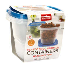 ChefElect 2 pack 56oz Square Food Storage