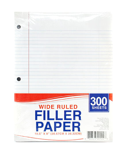 300 Sheets Filler Paper – TDC USA INC