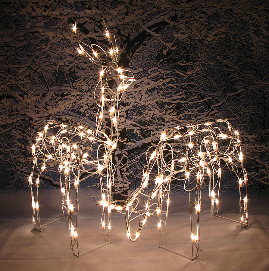 Lighted Reindeer Set [buck & doe]